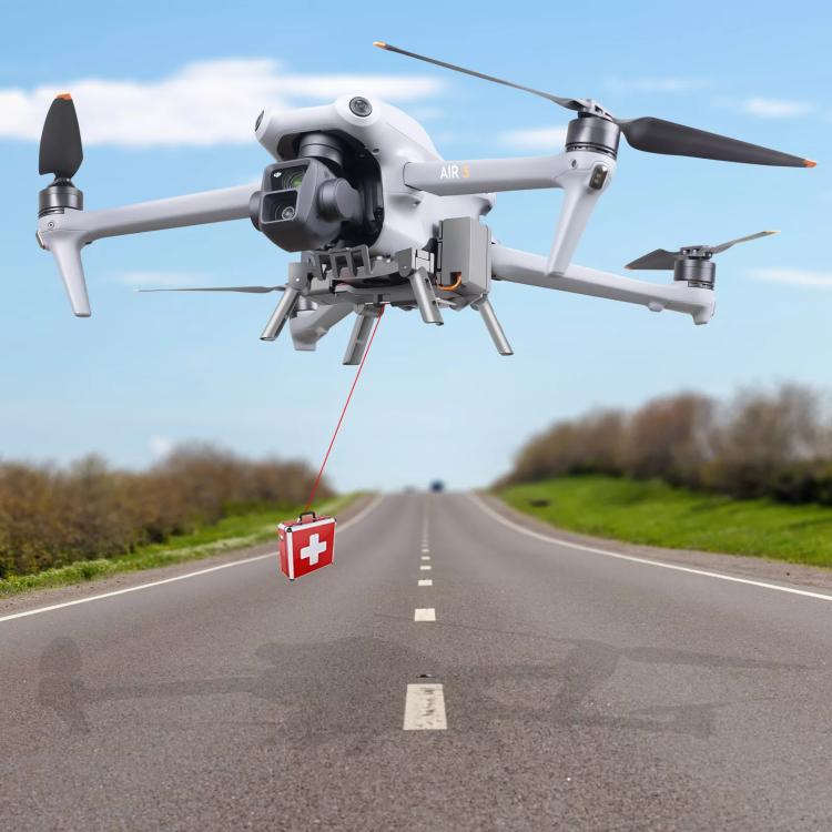 For DJI Air 3S / Air 3 Drone YX Airdrop System Rechargeable Thrower Load 500g, For DJI Air 3S / Air 3 For DJI Air 3S / Air 3 Drone YX Airdrop System Rechargeable Thrower Load 500g, For DJI Air 3S / Air 3